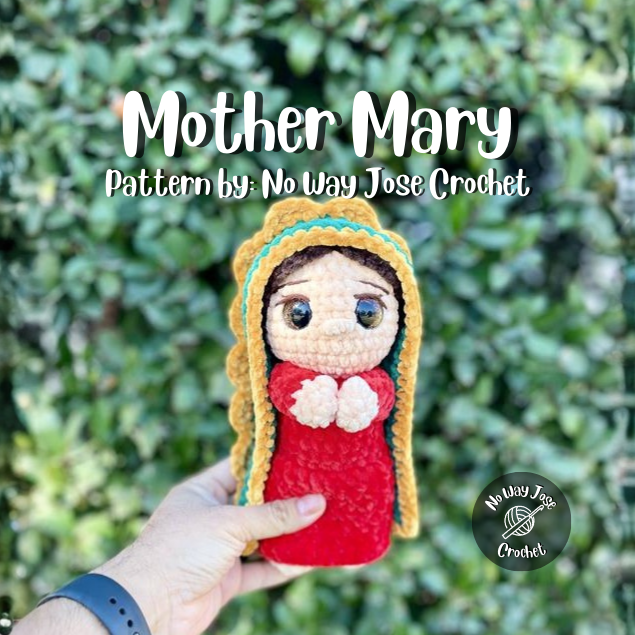 Mother Mary (Virgin Mary) Crochet Pattern – Amigurumi Doll PDF