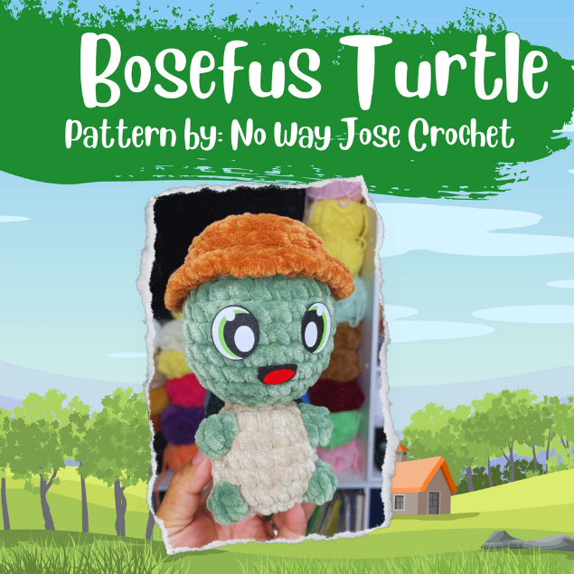 Bosefus the Turtle Crochet Pattern