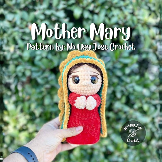 Mother Mary (Virgin Mary) Crochet Pattern – Amigurumi Doll PDF