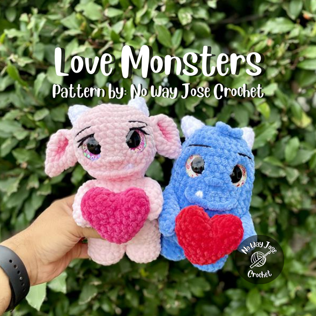 Love Monsters Crochet Pattern – Yarnetta & Chennillio (PDF)