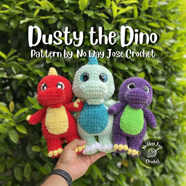 Dusty the Dino Crochet Pattern
