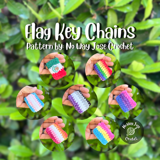Flag Keychain Crochet Pattern