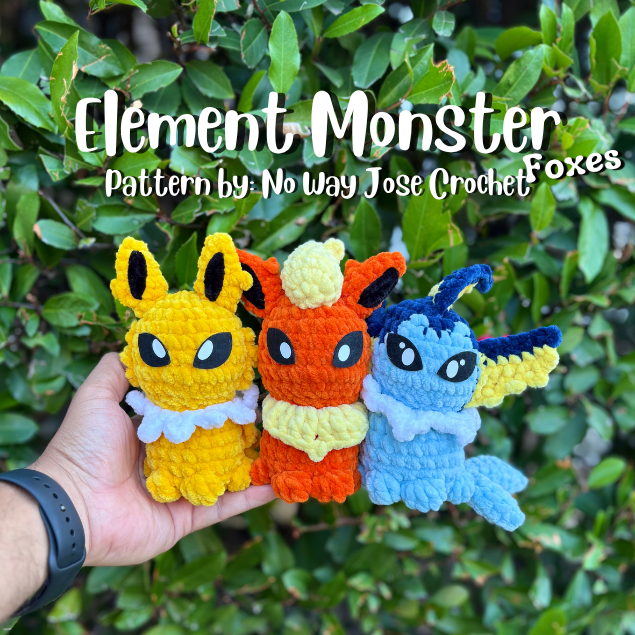 Element Monsters – Foxes Crochet Pattern Bundle