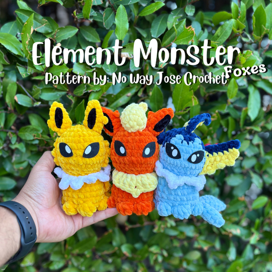 Element Monsters – Foxes Crochet Pattern Bundle