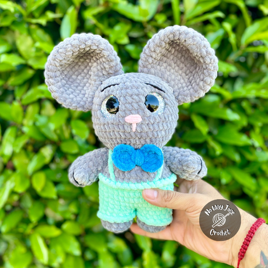 Mr. & Mrs. Cheddars Crochet Pattern | Amigurumi Mouse Plush Pattern | Beginner Friendly Plushie | PDF Download